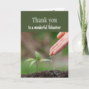 Thank you to a Wonderful Volunteer Card