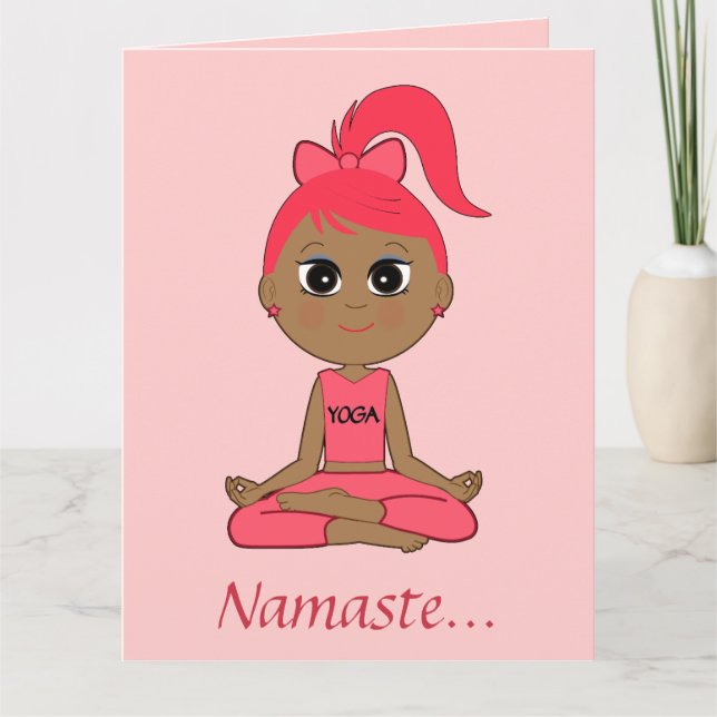 Thank You to a Yoga Teacher Card (Front)