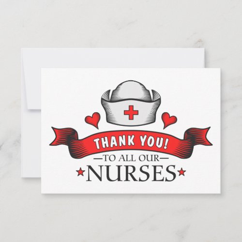 Thank You to all Our Nurses Red