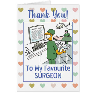 Thank You to an Asian Surgeon Cards