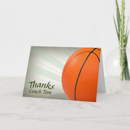 Thank You to Basketball Coach