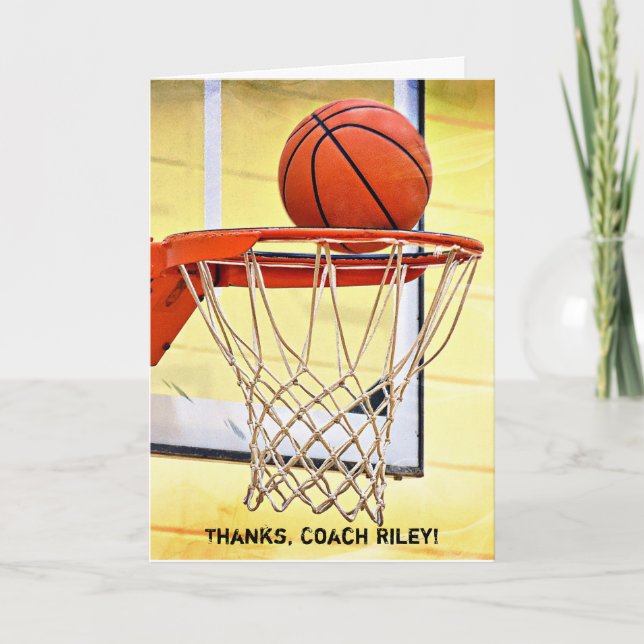 Thank You to Basketball Coach (Front)