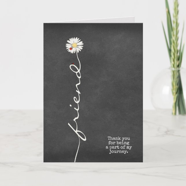 thank you to Daisy and ladybug Card (Front)