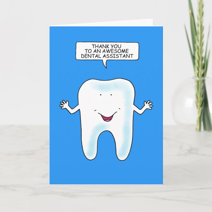 Thank you to Dental Assistant Card | Zazzle.com