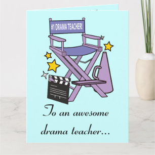 Thank You To Drama Teacher from Cast and Crew Card