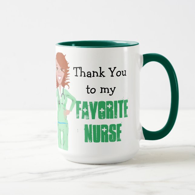Thank You, to Favorite Nurse Coffee Cup (Right)