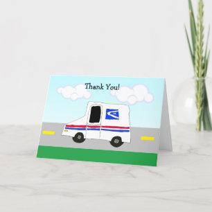 Thank you to Mail Men or Mail Ladies Card