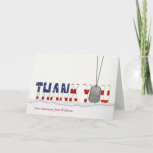 Thank You to military Card