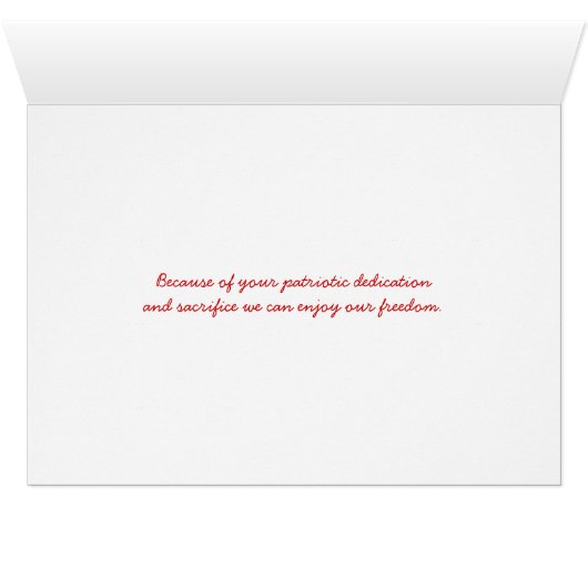 Thank You to Military Niece (Inside Horizontal (Bottom))