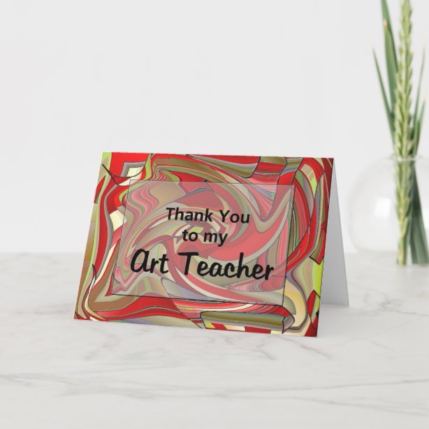 Art Teacher Thank You Cards | Zazzle