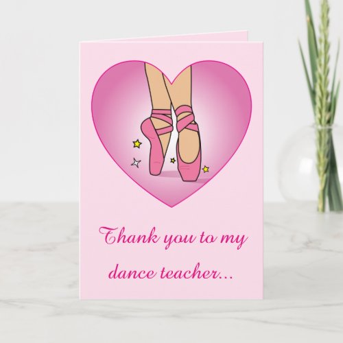 Thank you to my Dance Teacher Ballet Shoes