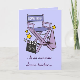 Thank You To My Drama Teacher: Play Card