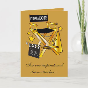 Thank You To My Drama Teacher: Play Card