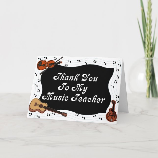Thank You To My Music Teacher (Front)