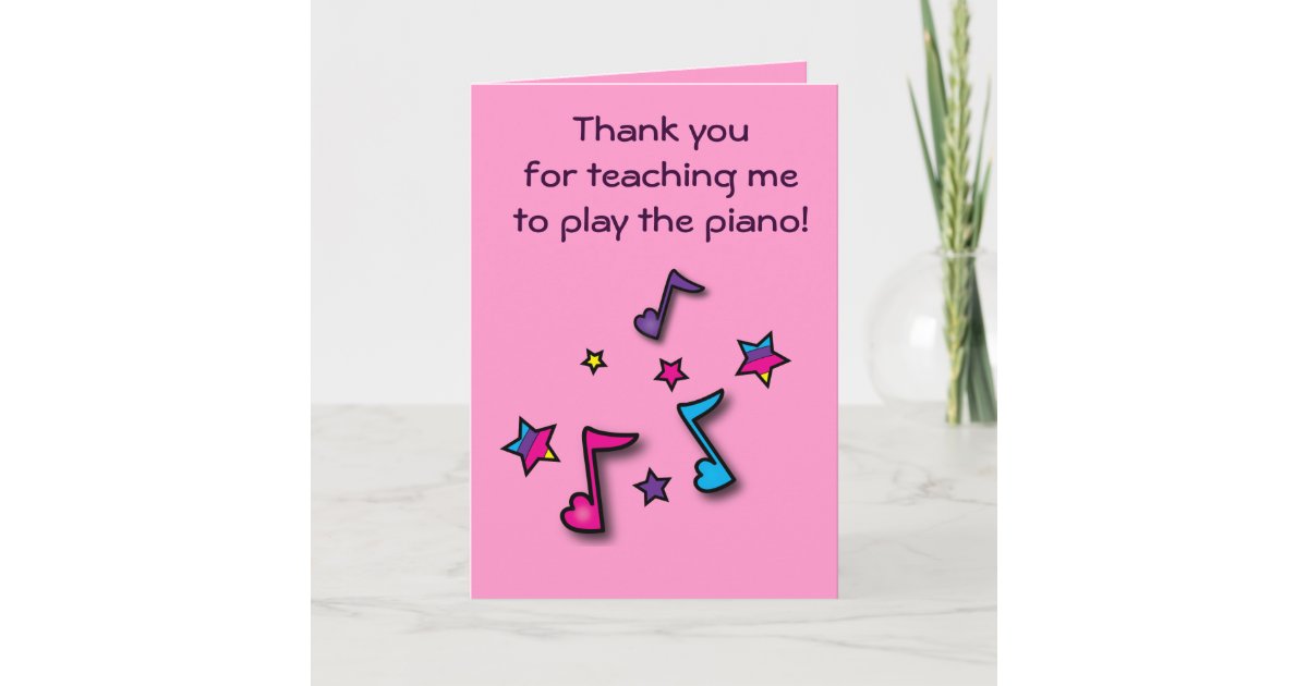 Thank you to My Piano Teacher