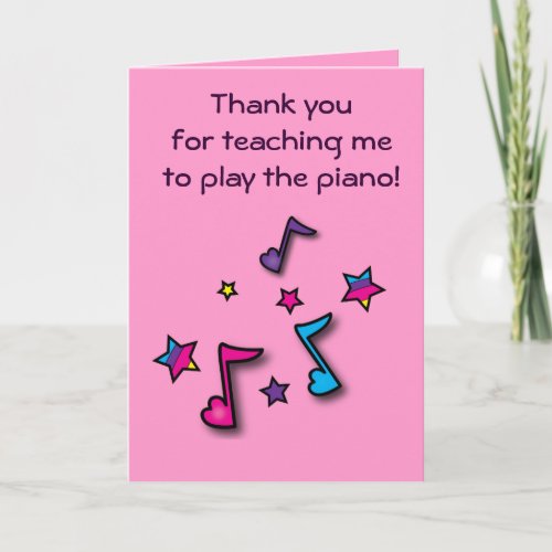Thank you to My Piano Teacher