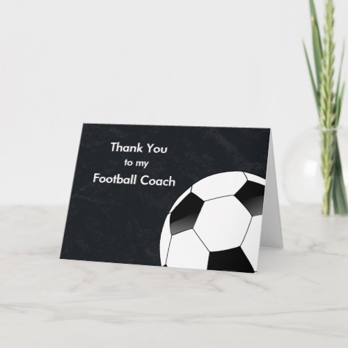 Thank You to my Soccer  Football Coach