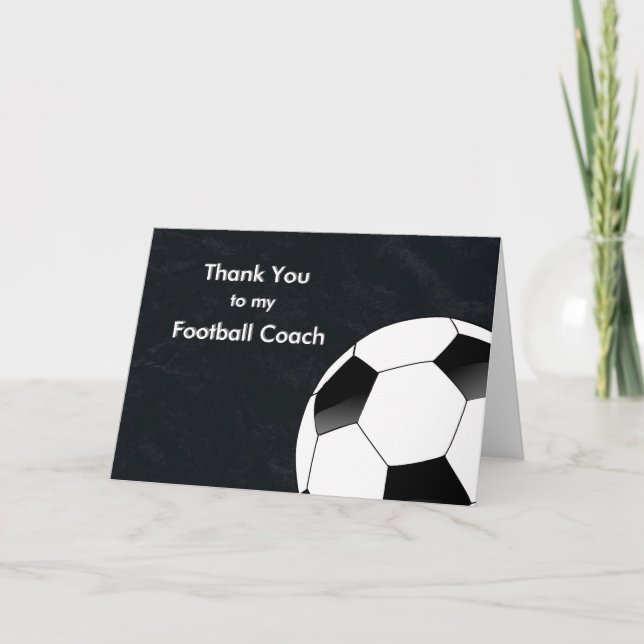 Thank You to my Soccer & Football Coach (Front)