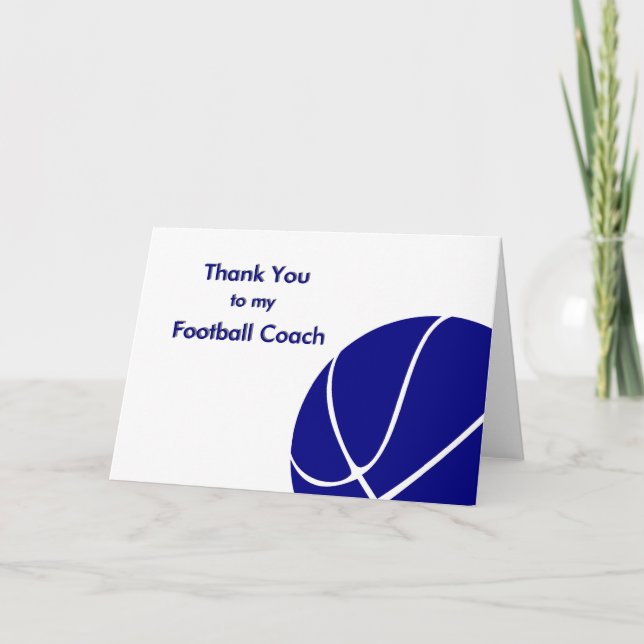 Thank You to my Soccer & Football Coach (Front)