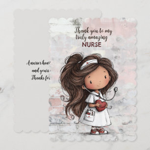 Thank You To My Truly Amazing Nurse Card