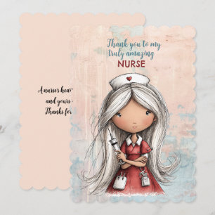Thank You To My Truly Amazing Nurse Card