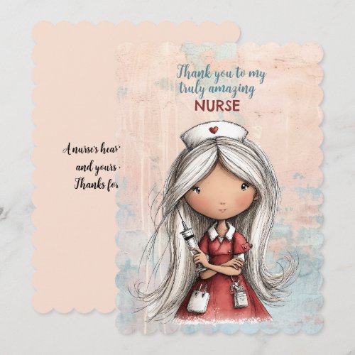Thank You To My Truly Amazing Nurse Card