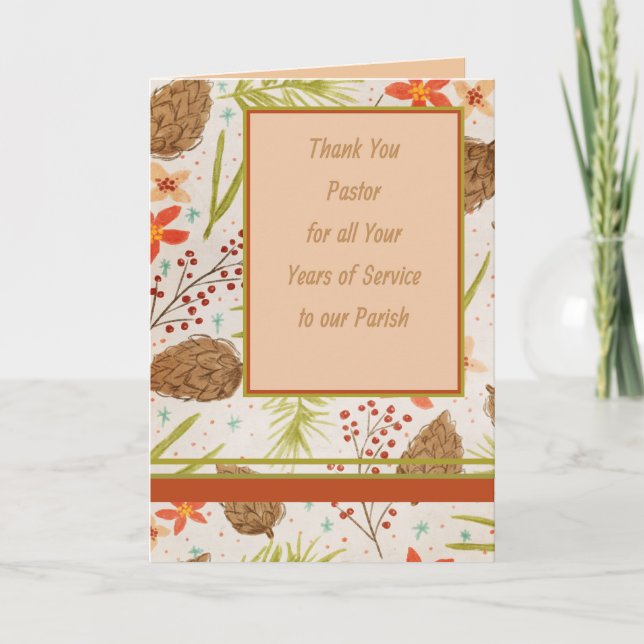 Thank You to Pastor Card (Front)