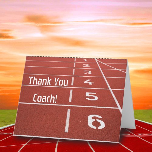 Thank You Track Cross Country Coach
