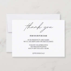 Thank you Traditional Hand Crafted Media Insert