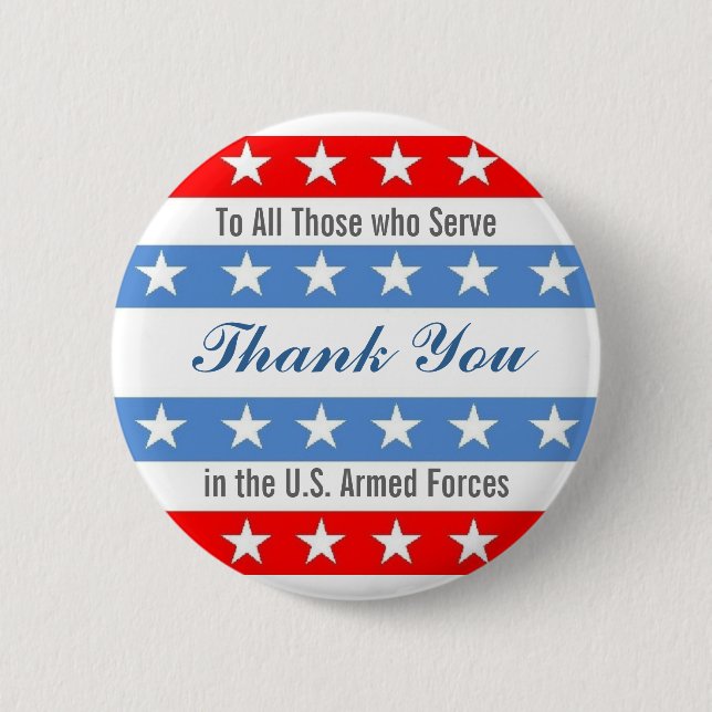 Thank You Troops Button (Front)