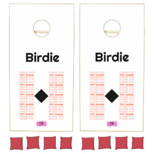 Thank you. Try again. - Toss! SCORE! Celebrate! Cornhole Set