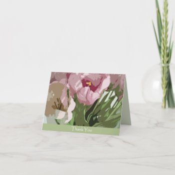 Thank You - Tulips (abstract) by PawsitiveDesigns at Zazzle