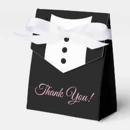 Thank You Tuxedo Wedding Favor Box
