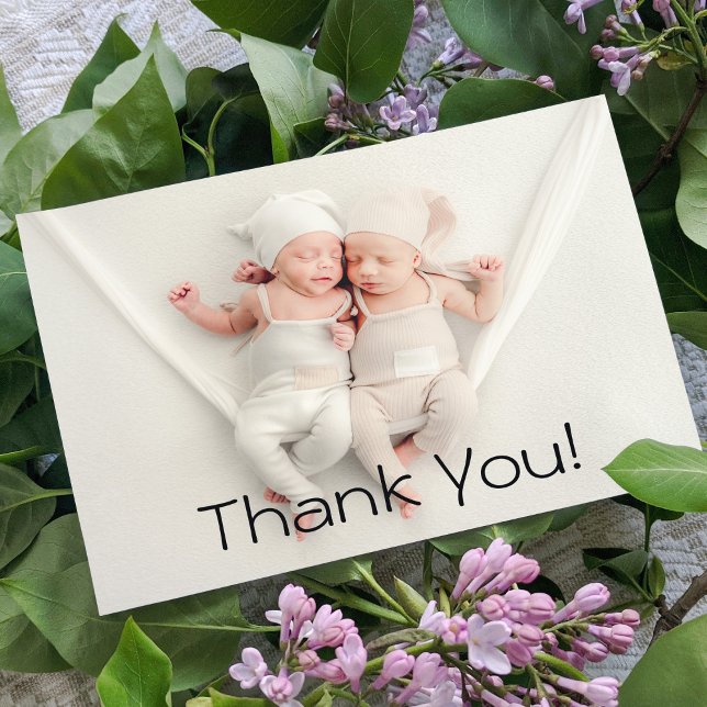 Thank You Twins Baby Gift Newborn Baby Shower (Creator Uploaded)