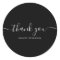 Thank you typography minimalist white black