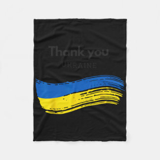 Thank You Ukraine Fleece Blanket