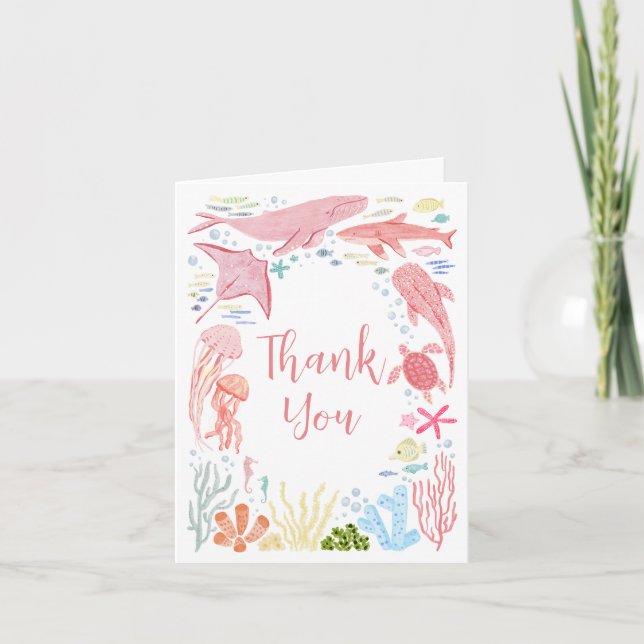 Thank You Under The Sea Card (Front)