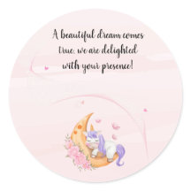 Thank you unicorn sticker