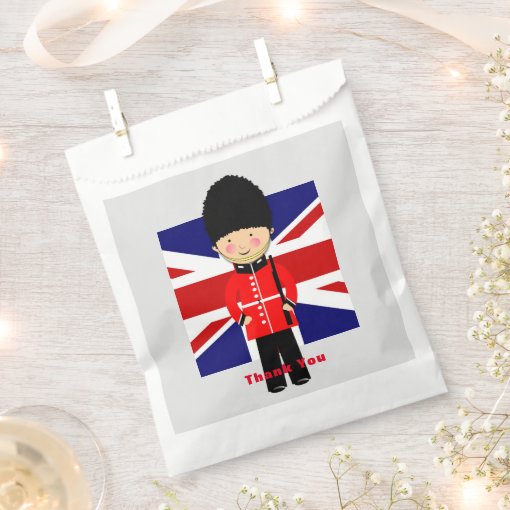 Thank You Union Jack London Theme Favor Bag Zazzle