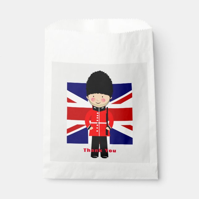 Thank You Union Jack London Theme Favor Bag (Front)