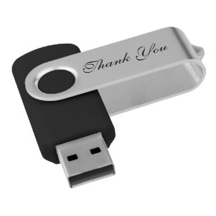 Thank You, USB swivel gratitude flash drive