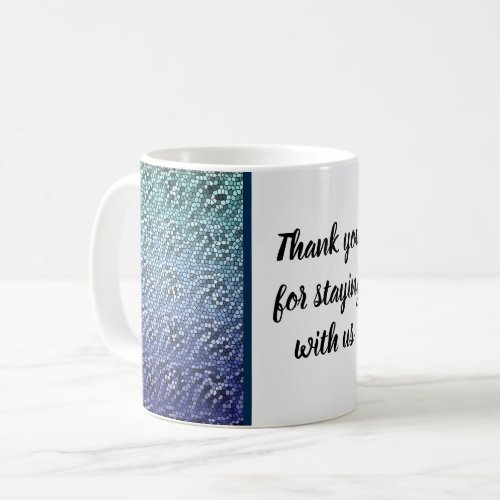 Thank You Vacation Rental Guest Welcome Mosaic Coffee Mug