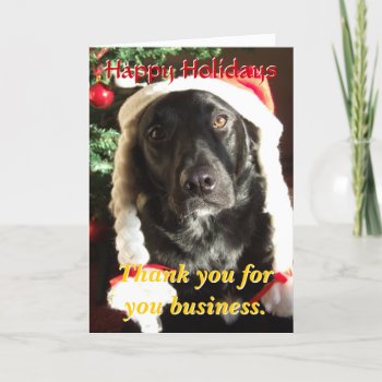Thank You Valued Customers Holiday Card by Fanattic at Zazzle