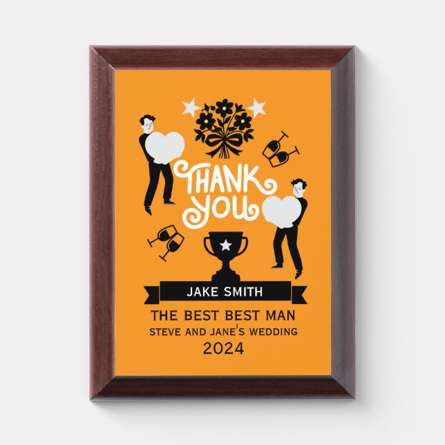 Thank You Very Much Award Plaque (Vertical)