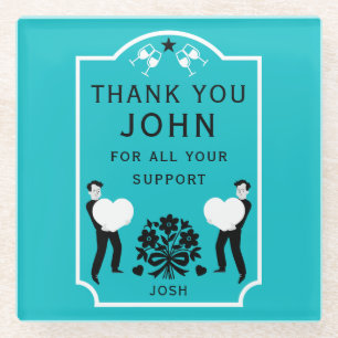 Thank You Very Much Glass Coaster