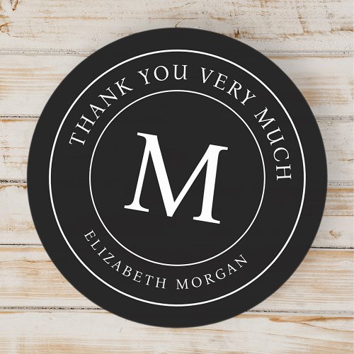 Thank You Very Much Modern Monogram
