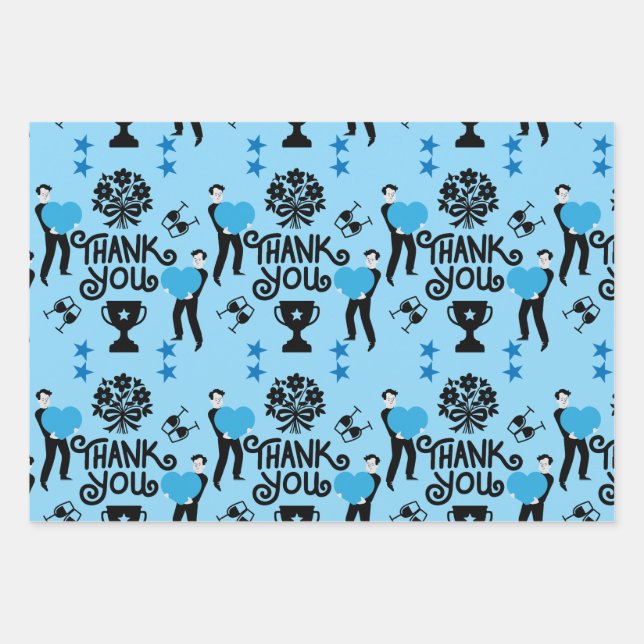 Thank You Very Much Wrapping Paper Sheets (Front)