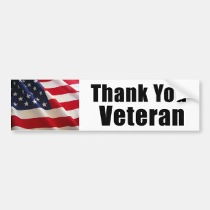 Thank You Veteran Bumper Sticker