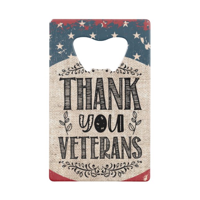 Thank You Veterans Bottle Opener (Front)