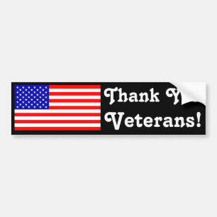 Thank You Veterans! Bumper Sticker
